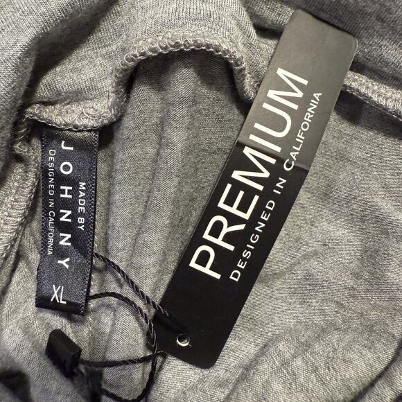 Gray Modal Maxi Skirt XL Soft Stretch Foldover Waist Soft Stretch Boho Louge - Picture 3 of 6